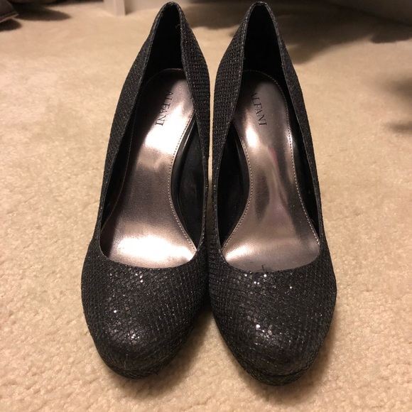 Alfani Black Sparkly Heels - Picture 2 of 2